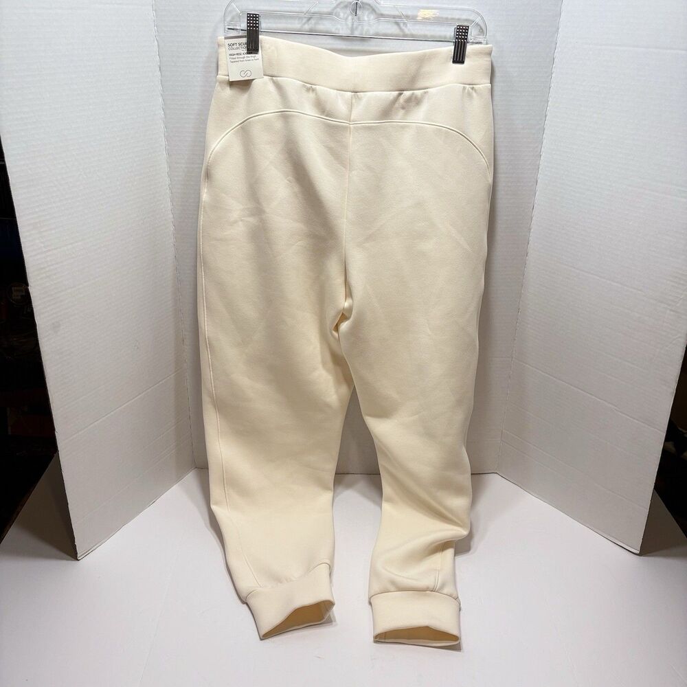 Calia Soft Scuba High-Rise Jogger Women’s Medium Cream Athleisure NWT - Picture 4 of 8